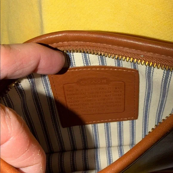 Coach vintage Saddle Brown Leather Zip Pouch Wallet very supple leather - Picture 2 of 16